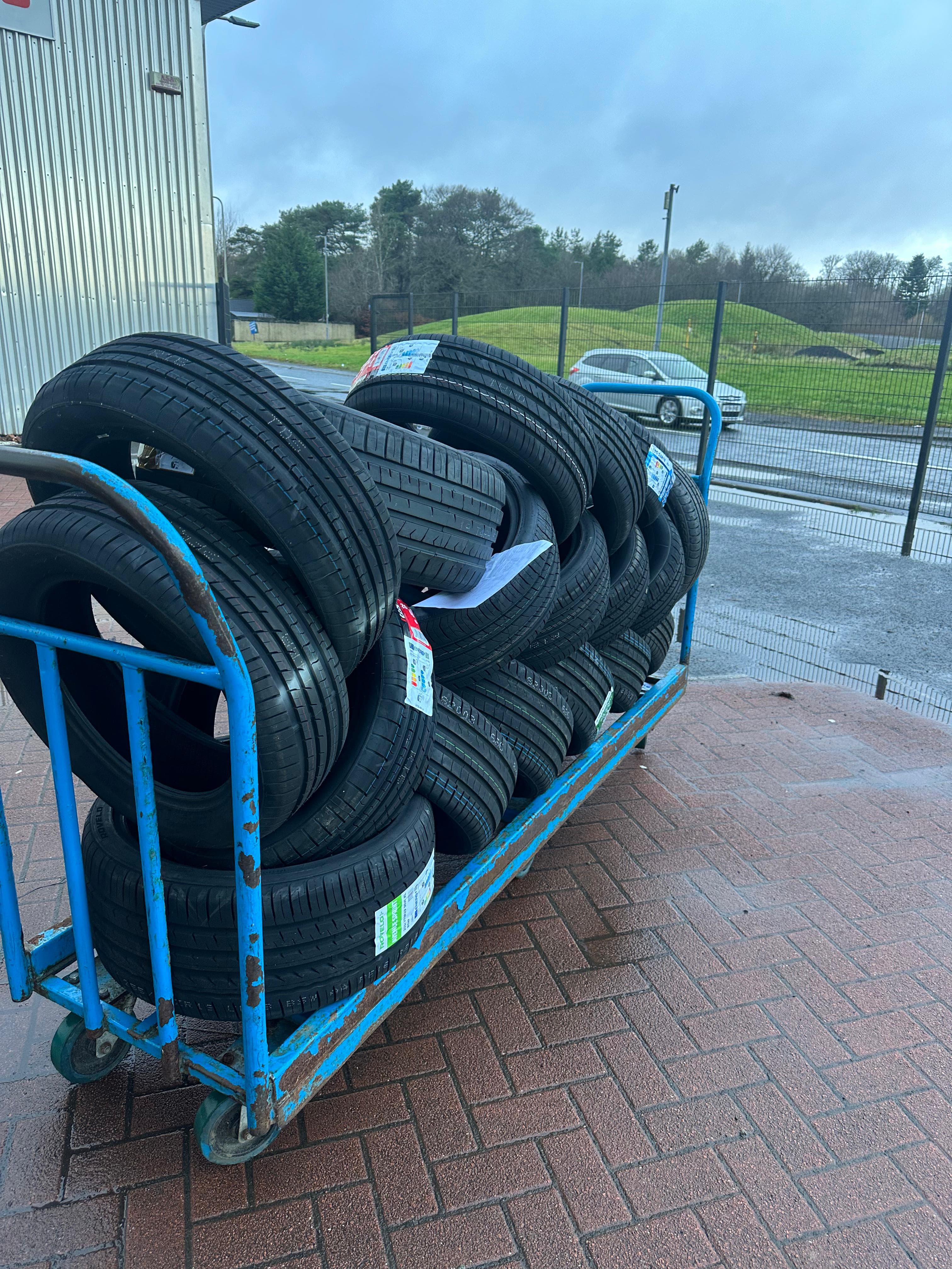 Tyre puncture repair completed on site